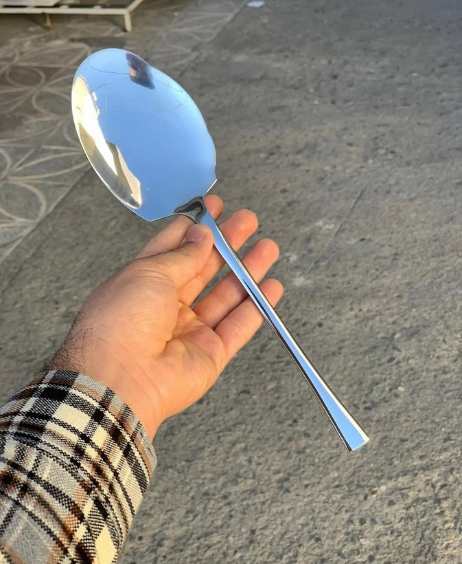 سرویس قاشق چنگال یونیک اصل آلمان 24 نفره 120 پارچه تمام نقره ای مدل شیکاگو اروپایی