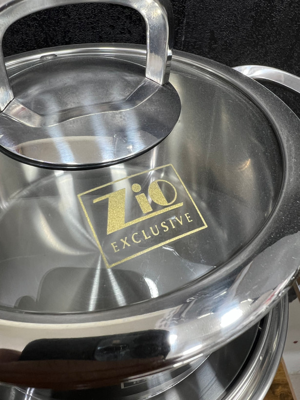 سرویس قابلمه و تابه استیل 10 پارچه بازرگانی زیو مدل ZCS-1320/5S28