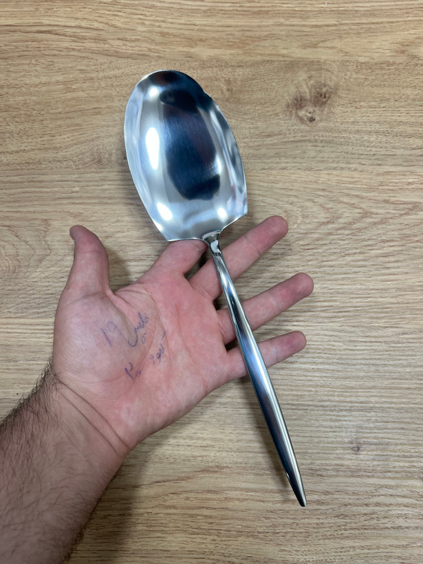 سرویس قاشق چنگال یونیک اصل آلمان 24 نفره 120 پارچه مدل سوزنی ساده نقره ای